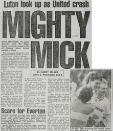 Match Report: Luton Town FC vs Manchester United (21st Apr 1985)
