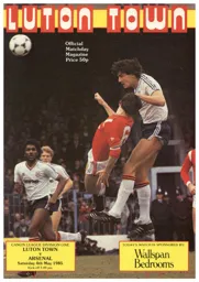Programme: Luton Town FC vs Arsenal (4th May 1985)