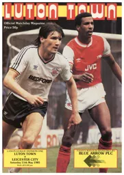 Programme: Luton Town FC vs Leicester City (11th May 1985)