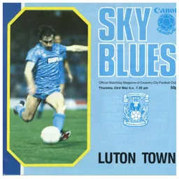 Programme: Coventry City vs Luton Town FC (23rd May 1985)