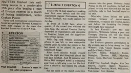 Match Report: Luton Town FC vs Everton (28th May 1985)