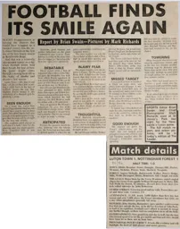 Match Report: Luton Town FC vs Nottingham Forest (17th Aug 1985)