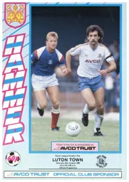 Programme: West Ham United vs Luton Town FC (24th Aug 1985)