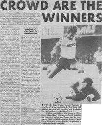 Match Report: Luton Town FC vs Arsenal (27th Aug 1985)