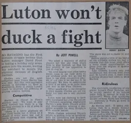 Match Report: Luton Town FC vs Chelsea (7th Sep 1985)
