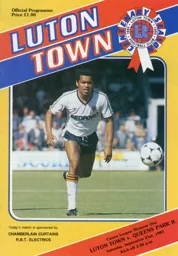 Programme: Luton Town FC vs Queens Park Rangers (21st Sep 1985)
