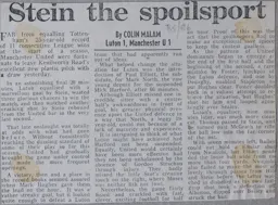 Match Report: Luton Town FC vs Manchester United (5th Oct 1985)