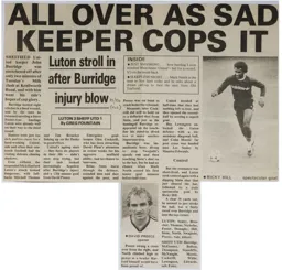 Match Report: Luton Town FC vs Sheffield United (8th Oct 1985)