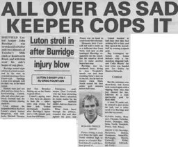Match Report: Luton Town FC vs Sheffield United (8th Oct 1985)