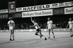 Marc North celebrates his goal