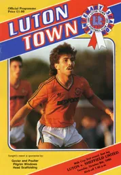 Programme: Luton Town FC vs Sheffield United (8th Oct 1985)