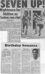 Match Report: Luton Town FC vs Southampton (19th Oct 1985)