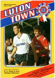 Programme: Luton Town FC vs Southampton (19th Oct 1985)