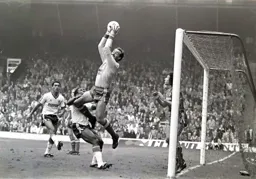 Bruce Grobbelaar easily catches the cross