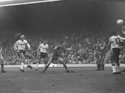 Steve Foster scores Town`s first goal
