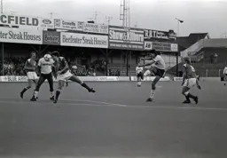 Mick Harford scores past David Seaman