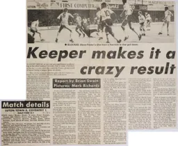 Match Report: Luton Town FC vs Coventry City (16th Nov 1985)