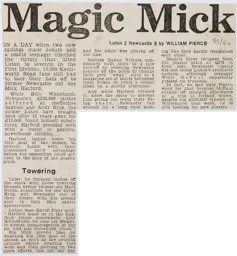 Match Report: Luton Town FC vs Newcastle United (7th Dec 1985)