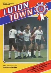 Programme: Luton Town FC vs Newcastle United (7th Dec 1985)