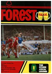 Programme: Nottingham Forest vs Luton Town FC (14th Dec 1985)