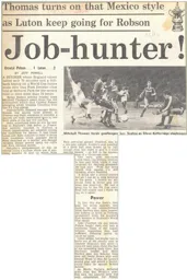 Match Report: Crystal Palace vs Luton Town FC (6th Jan 1986)