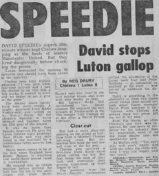 Match Report: Chelsea vs Luton Town FC (11th Jan 1986)