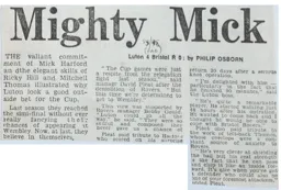 Match Report: Luton Town FC vs Bristol Rovers (25th Jan 1986)