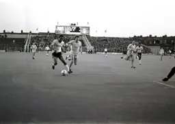 Brian Stein advances on goal