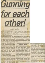 Match Report: Arsenal vs Luton Town FC (1st Feb 1986)