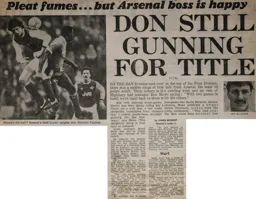 Match Report: Arsenal vs Luton Town FC (1st Feb 1986)
