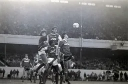 Mike Newell on his own in the box