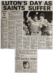 Match Report: Southampton vs Luton Town FC (8th Feb 1986)