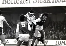 Steve Foster making the ball his