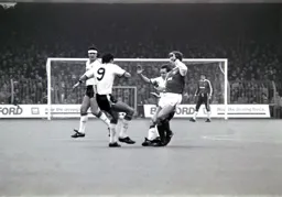 Mick Harford gets stuck in