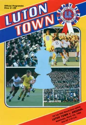 Programme: Luton Town FC vs Arsenal (5th Mar 1986)
