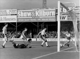 Mick Harford has a simple tap in to open the scoring