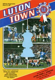 Programme: Luton Town FC vs Everton (8th Mar 1986)