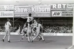 Mick Harford up the highest