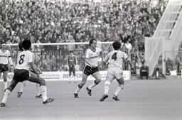 Peter Nicholas controlling midfield