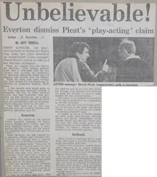 Match Report: Luton Town FC vs Everton (22nd Mar 1986)