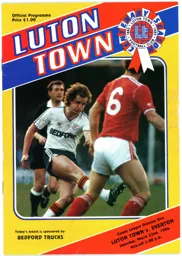 Programme: Luton Town FC vs Everton (22nd Mar 1986)