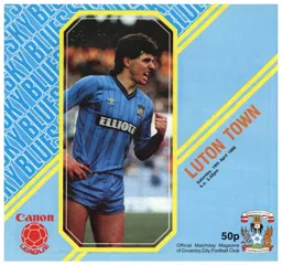 Programme: Coventry City vs Luton Town FC (19th Apr 1986)