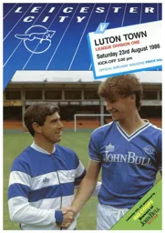 Programme: Leicester City vs Luton Town FC (23rd Aug 1986)