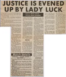 Match Report: Chelsea vs Luton Town FC (6th Sep 1986)