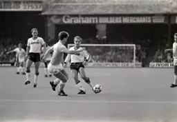 David Preece looks to thread the ball through the City defence