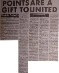 Match Report: Manchester United vs Luton Town FC (18th Oct 1986)