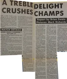Match Report: Luton Town FC vs Liverpool (25th Oct 1986)