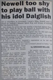 Match Report: Luton Town FC vs Liverpool (25th Oct 1986)