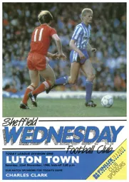 Programme: Sheffield Wednesday vs Luton Town FC (22nd Nov 1986)
