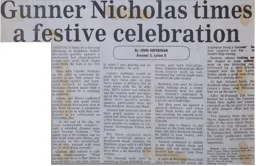 Match Report: Arsenal vs Luton Town FC (20th Dec 1986)